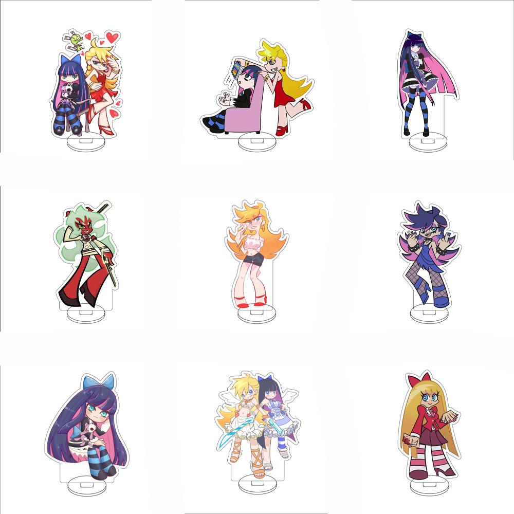 10CM Anime Panty Strumpf mit Strumpfhalterschleife Figur Ständer Modell Strumpf Anarchie/Knapp/ Niedlich Schreibtisch Dekoration Stehendes Schild Geschenke