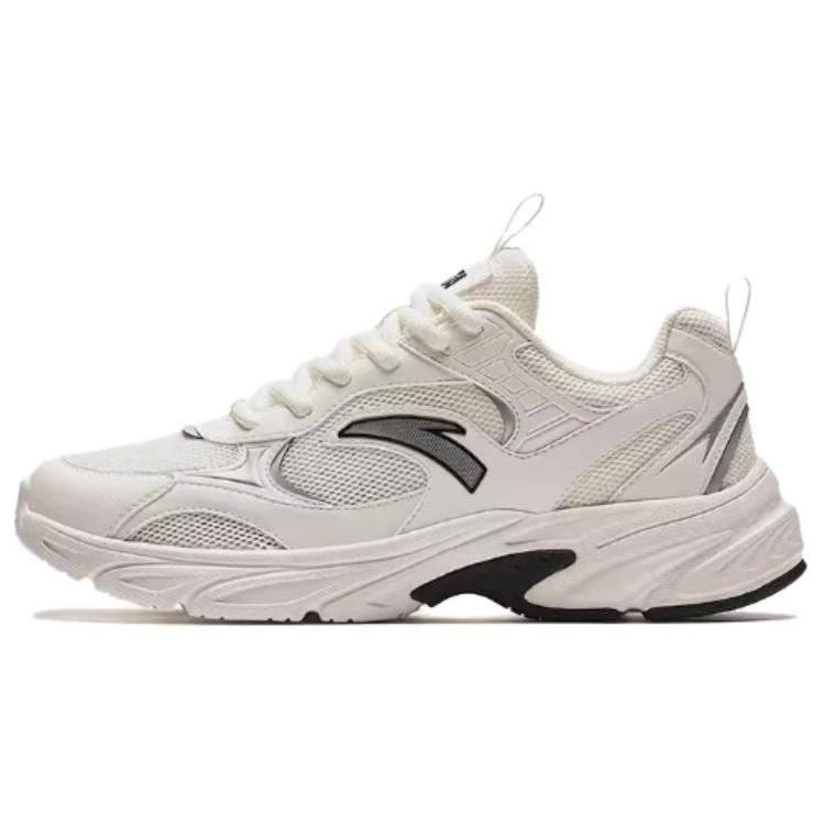 

New Anta Anti-Slip Wear-Resistant Low-Top Casual Shoes Women s White Silver 122428811-5 38.5