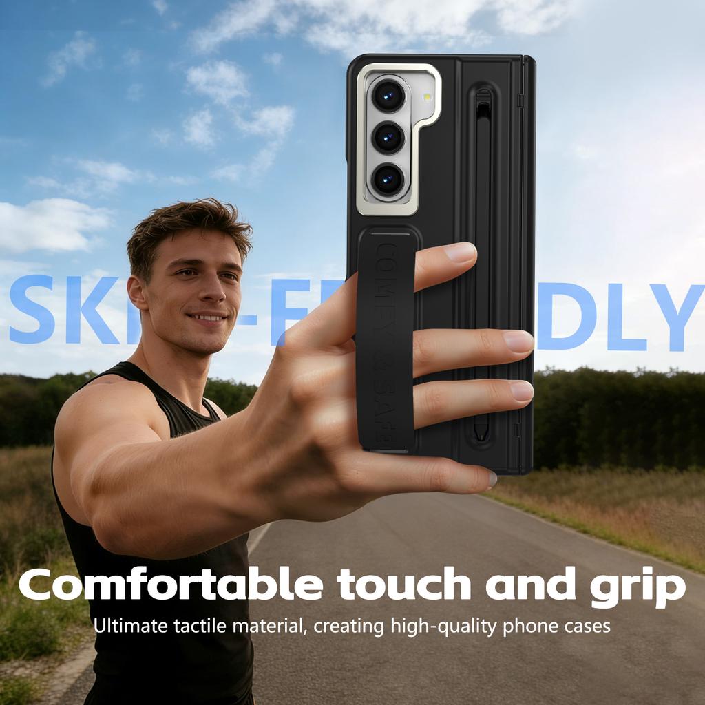 Anti-Drop Full Protection Case for Samsung Galaxy Z Fold 7 6 5 4 3 5G Fold7 Fold6 Fold5 Fold4 Fold3 Kickstand Holder with Pen