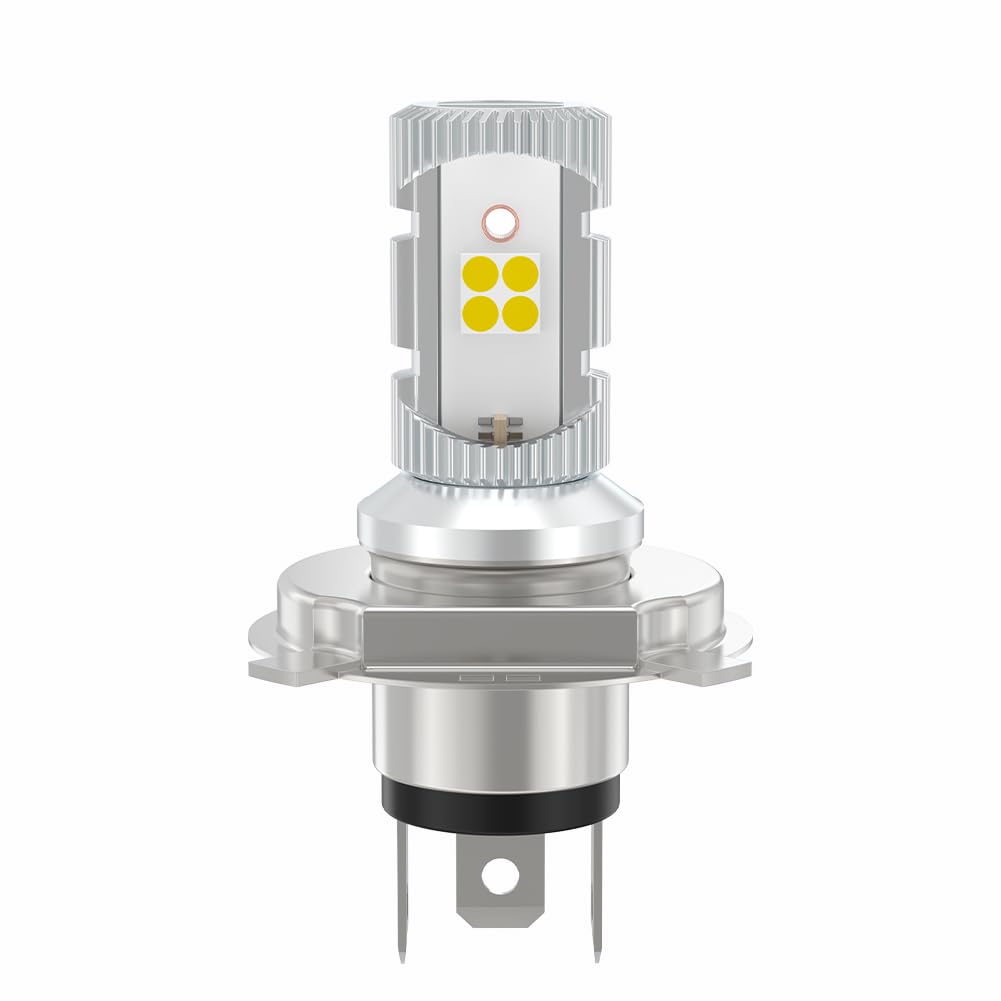 

H4 LED Headlight for Motorcycles, Hi/Lo Switching, DC, AC Compatible, 12 V - 60 One H4