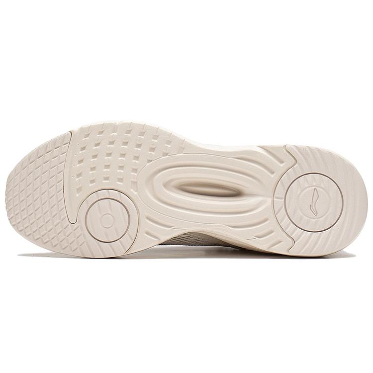 Li Ning Liuyun Textile, Synthetic Leather Cushioning Slip Resistant Abrasion Resistant Low Top Casual Shoes Women's AGLS060-1