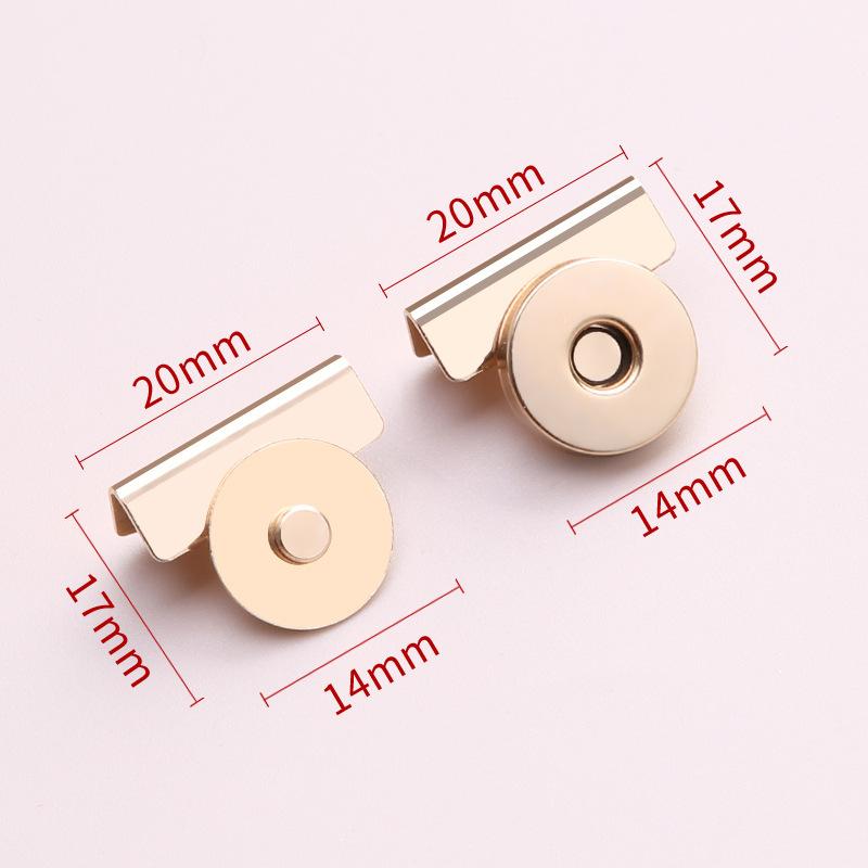 

Бесшовная магнитная пряжка для сумки, магнитная кнопка, багаж, одежда, невидимая застежка-кнопка, притягивающая темная пряжка, металлическая фиксированная кнопка 1 pair of gold