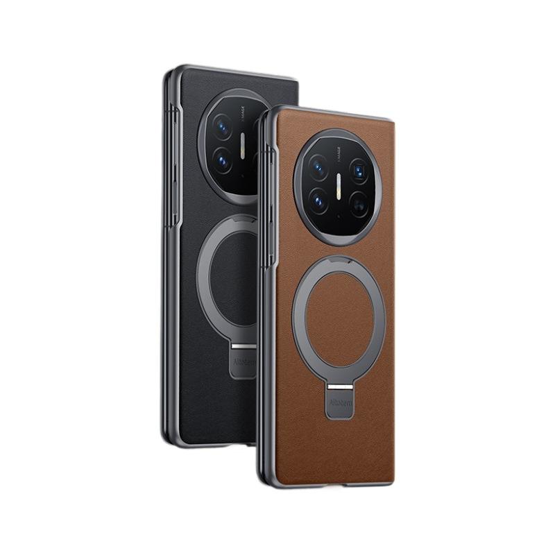 Applicable to Huawei MateX5 mobile phone case flip magnetic suction bracket x6 collector's edition x3 smart window high-end leather case