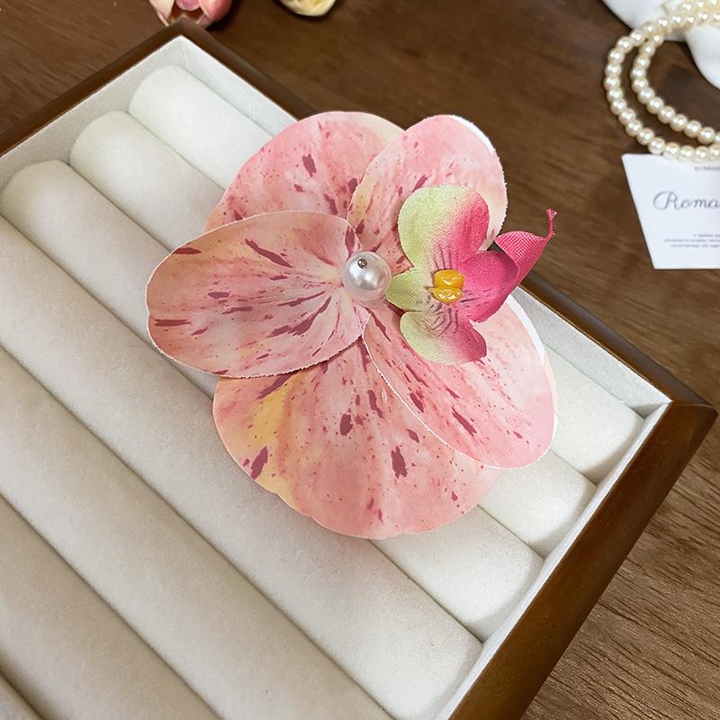 Holiday wind egg flower other side flower grab clip sweet girl bangs side hairpin bohemian hair accessories