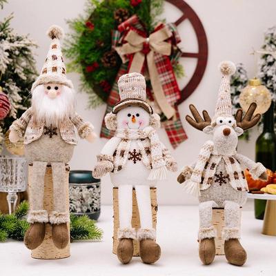 Nordic Christmas Doll Pendant: Snowman, Reindeer & Old Man Decorations