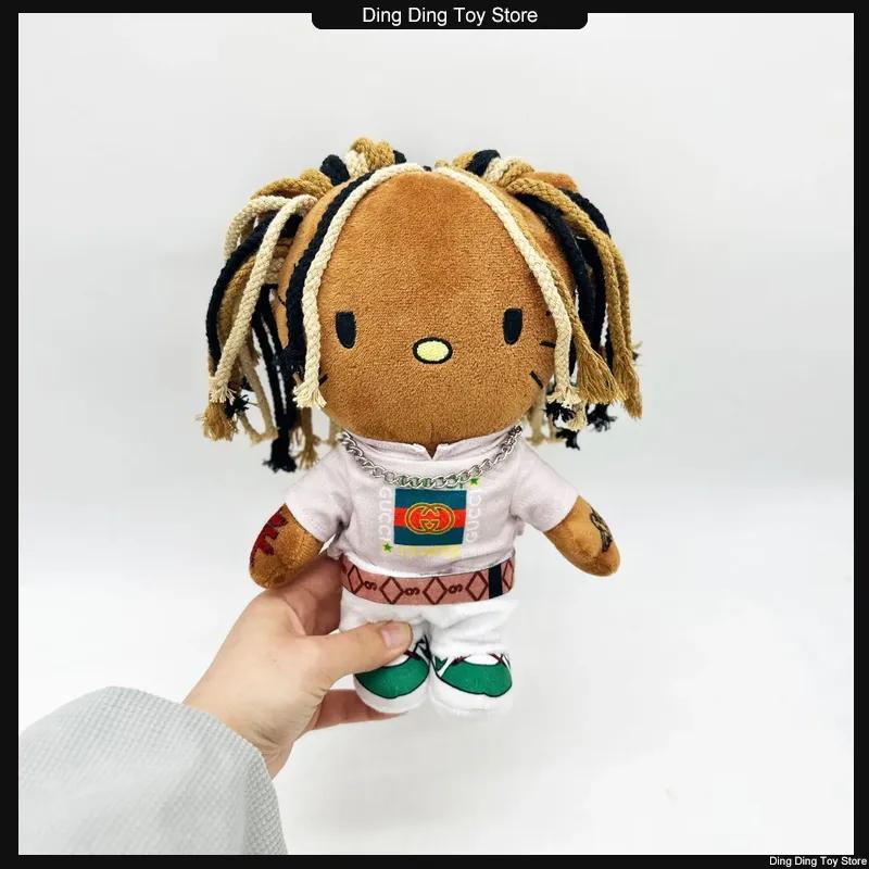 Hello Kitty as King Von Plush Doll Plushies Stuffed Toys Cute Kids Boys Girls Birthday Christmas Gifts