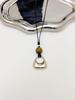 High-End Black Leather Cord Pendant Necklace – Versatile, Light Luxury Style