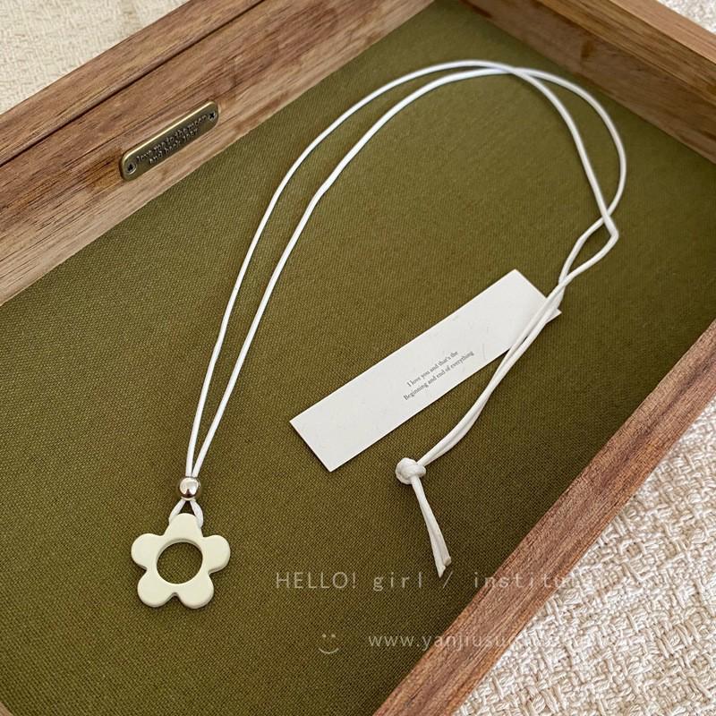 Korean Heart Comb Black Drawstring Necklace - Women's Fashion Choker Chain