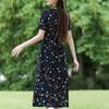 Elegant Dresses for Women Plus Size Casual Short Sleeve Vintage Long Dress Summer Clothes