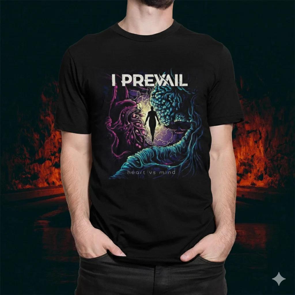 Unisex Adult Casual Music I Prevail Heart vs Mind Graphic T-Shirt M... XXXL