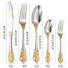 304 Stainless Steel Court Tableware Western Knife, Fork and Spoon Set Thickened High-grade Steak Knife, Fork, Spoon