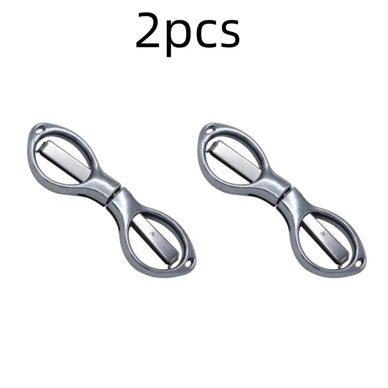 Simple Portable Folding Scissors Solid Color Glasses Shape Paper Cutters Students Handmade DIY Tools School Office Supplies