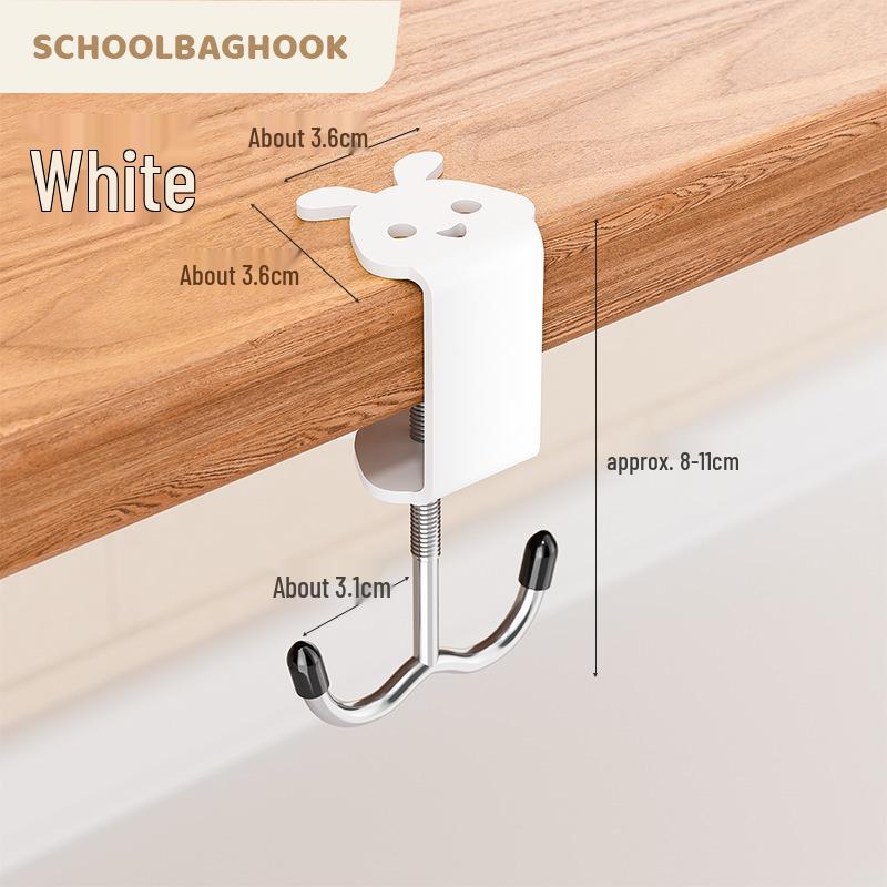 Double Hook Rabbit Bag Organizer for Student Desks