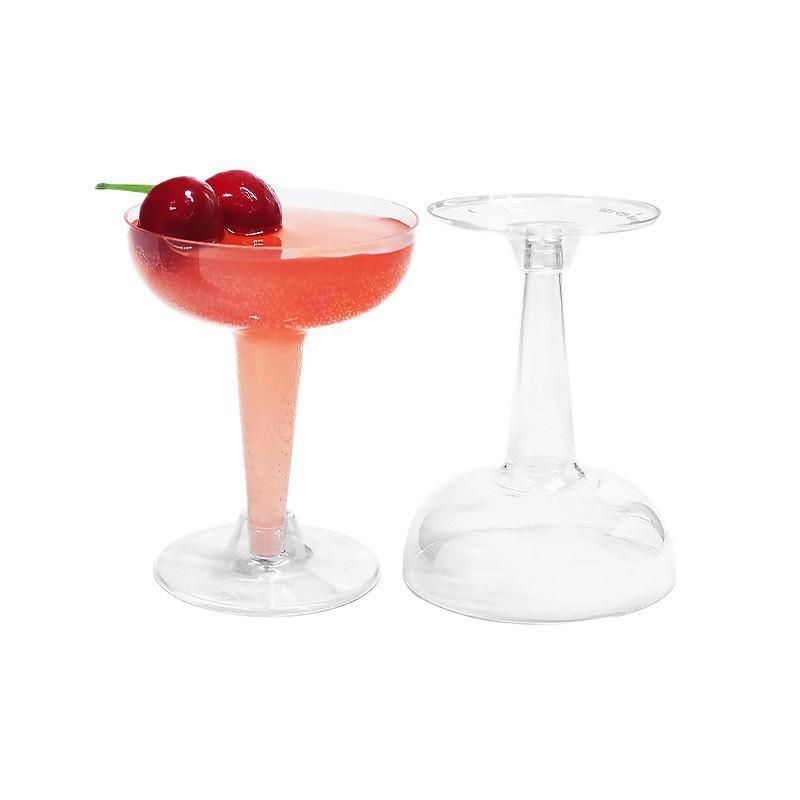 10Pcs Shatterproof Clear Plastic Champagne Flutes Disposable Leakproof Cups for Bridal Party Anniversary Celebrations