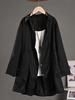 Women's Korean Style Solid White Long Sleeve Maxi Shirt Dress - Spring/Autumn