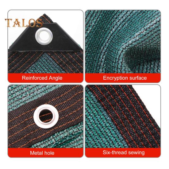 Sunshade Net Reusable Mesh Shade Cloth Tarp Tear-resistant Sunshade Mesh with Reinforced Grommets for Garden Greenhouse Patio Outdoor Sun Protection
