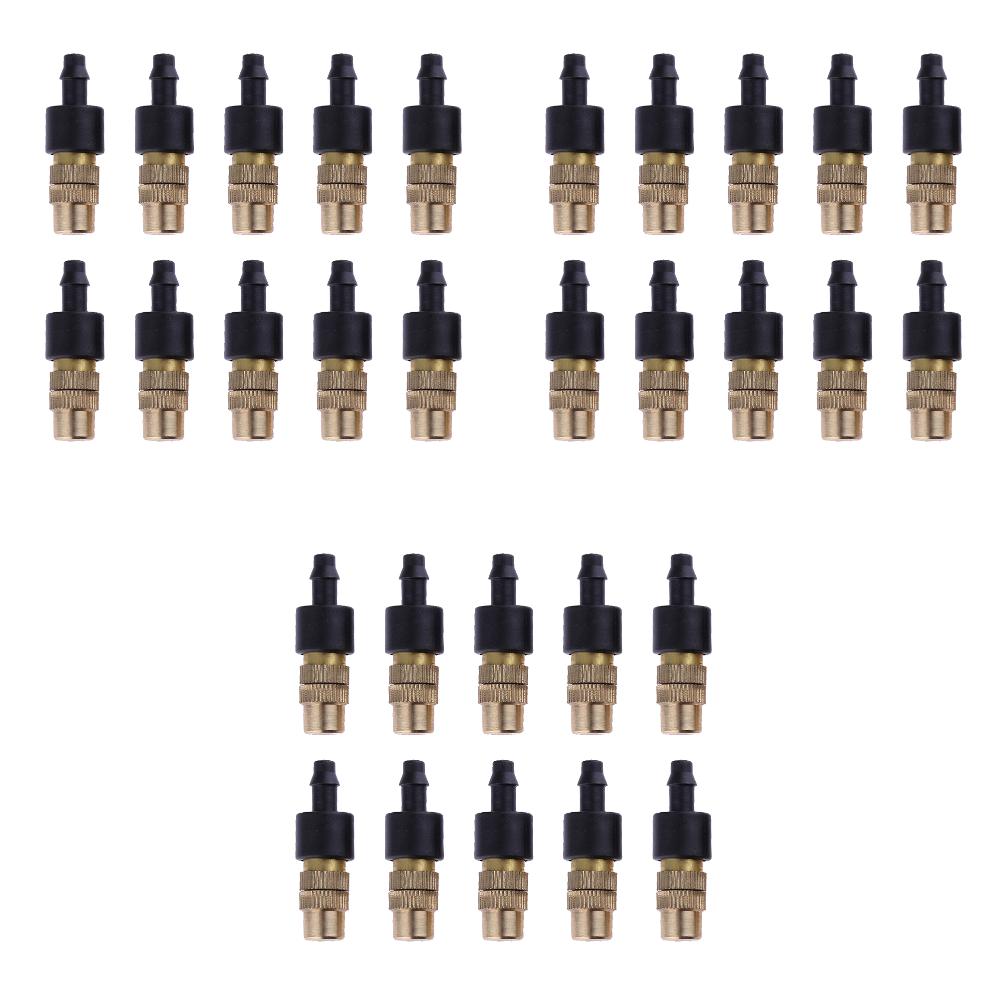 10-100pcs Adjustable Copper Mist Nozzle Garden Sprayer Nozzle Greenhouse Lawn Water Sprinkler Outdoor Garden Equipment