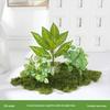 Luxury Faux Green Plant and Flower Decor - Indoor Moss and Grass Clusters for Elegant Landscaping.