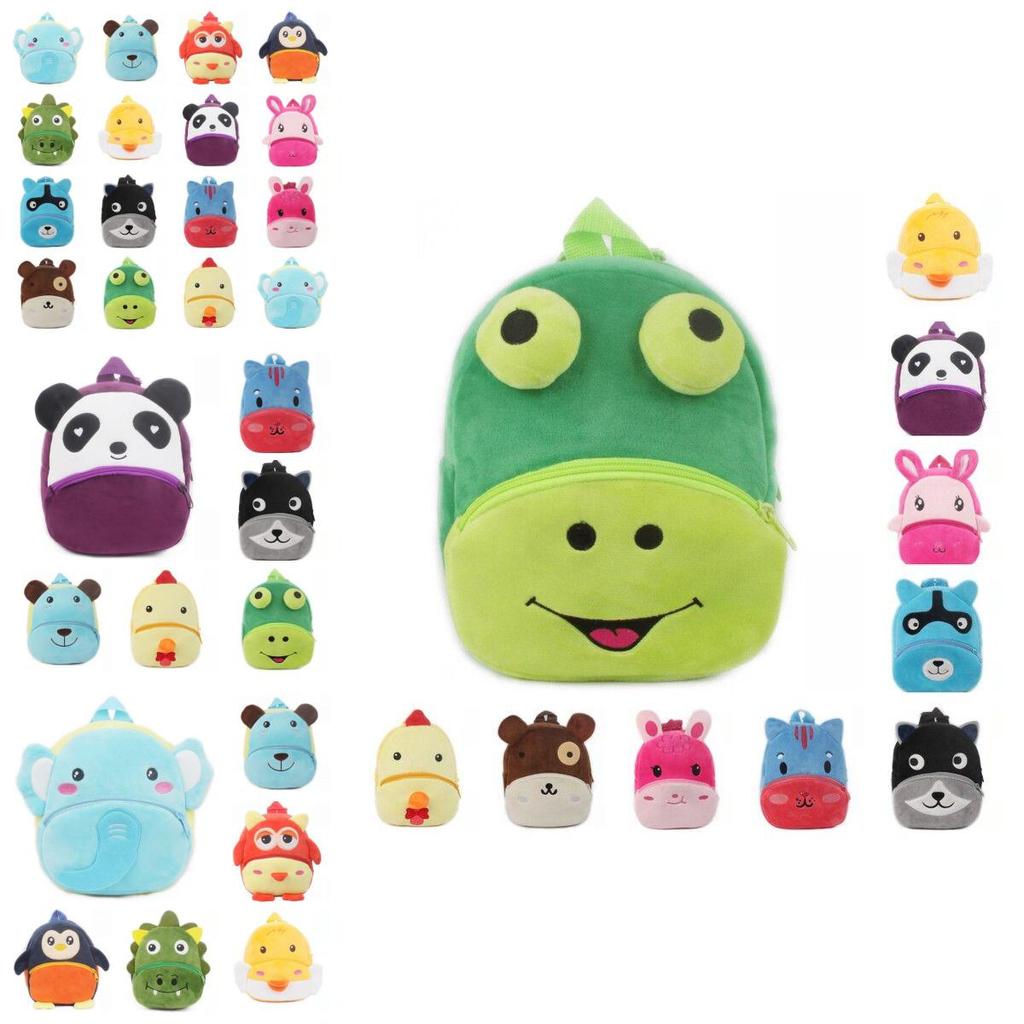 Adorable 3d Cartoon Animal Backpack For Toddlers With Soft Plush Material
