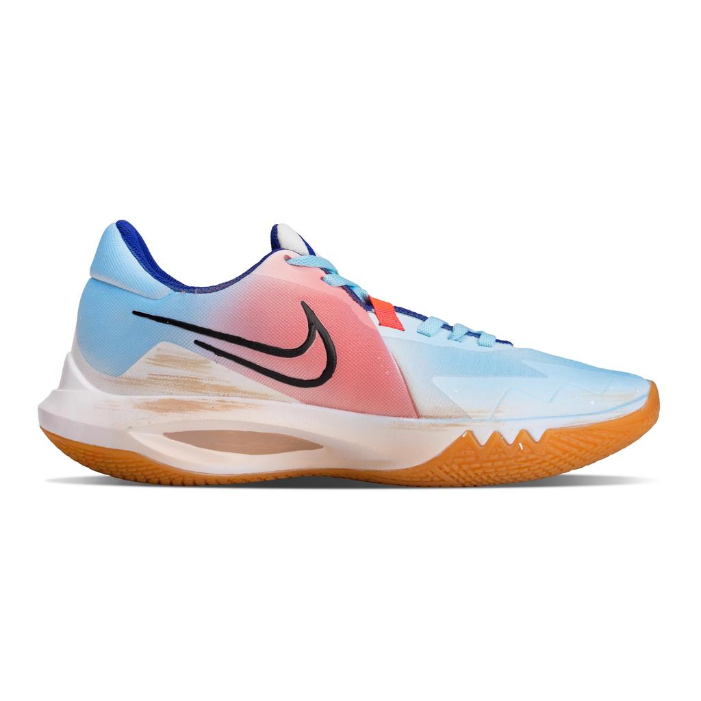 Nike Precision 6 Desert Fragrance Slip Resistant Abrasion Resistant Low top Basketball Shoes Men's Pink Blue HV1796-141(Team348-)