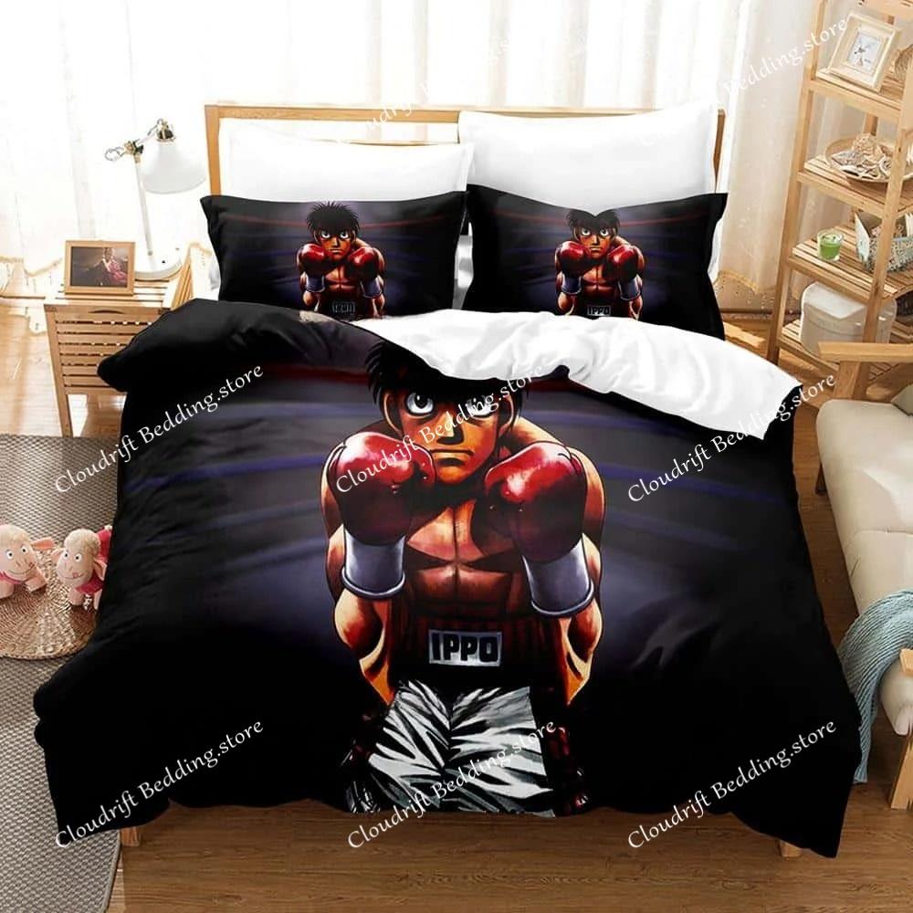 Nuovo Set Biancheria da Letto Anime Hajime No Ippo Copripiumino Piumone Set da Letto Coperta Copricuscino King Queen Twin Size Ragazzi Ragazze Adulto