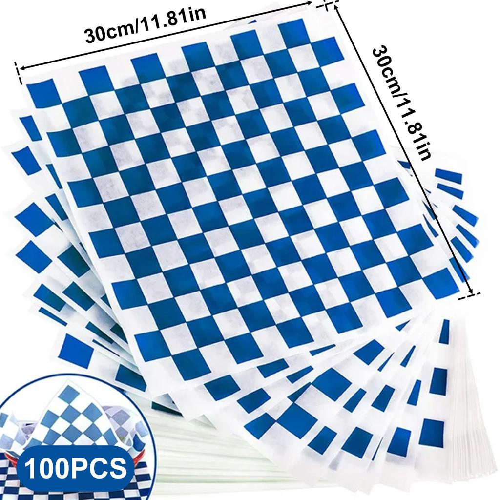 100/400Pcs Oil-Proof Wax Paper Food Wrapper Paper Bread Sandwich Burger Fries Macarons Packaging Baking Tool Multipurpose Paper