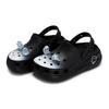 Crocs Classic Clog 811 Made Ghost Haunted Gift Box EVA Kid Funny and Cute Detachable Hole Shoes for Men and Women Black and White