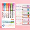 Highlighter Pen Set Wave Flower Border Markers for Journaling Multi-Color Smooth Writing Creative Drawing Tool for Scrapbooking & DIY Crafts