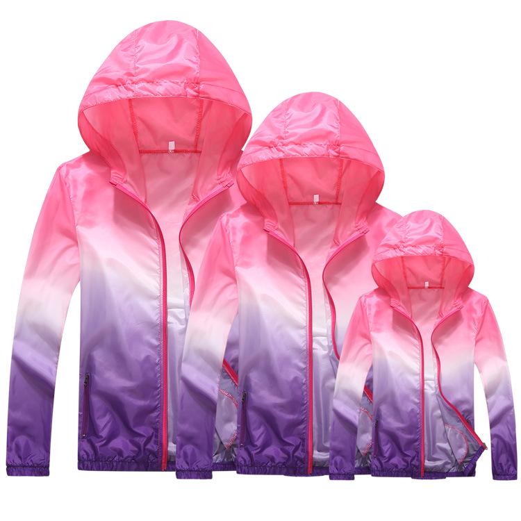 Anpassbare Leichte Atmungsaktive Windjacke für Eltern und Kinder: Unisex Outdoor-Sportjacke mit personalisiertem Logo