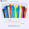 100PCS/LOT Detachable Reusable Nylon Ties Loosenable Adjustable Buckle Colored Plastic Cable Zip Ties