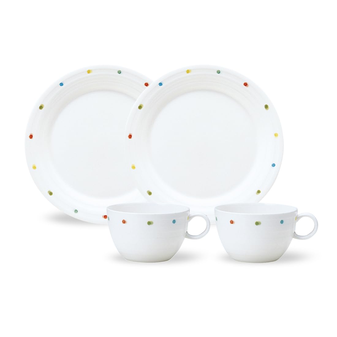 

NARUMI Посуда в горошек Белый горошек Милый и Набор для микроволновой печи и посудомоечной машины Подарок День+ Набор, Горошек, Повседневный, 4 предмета 2, Безопасный, В коробке, 40627-33563