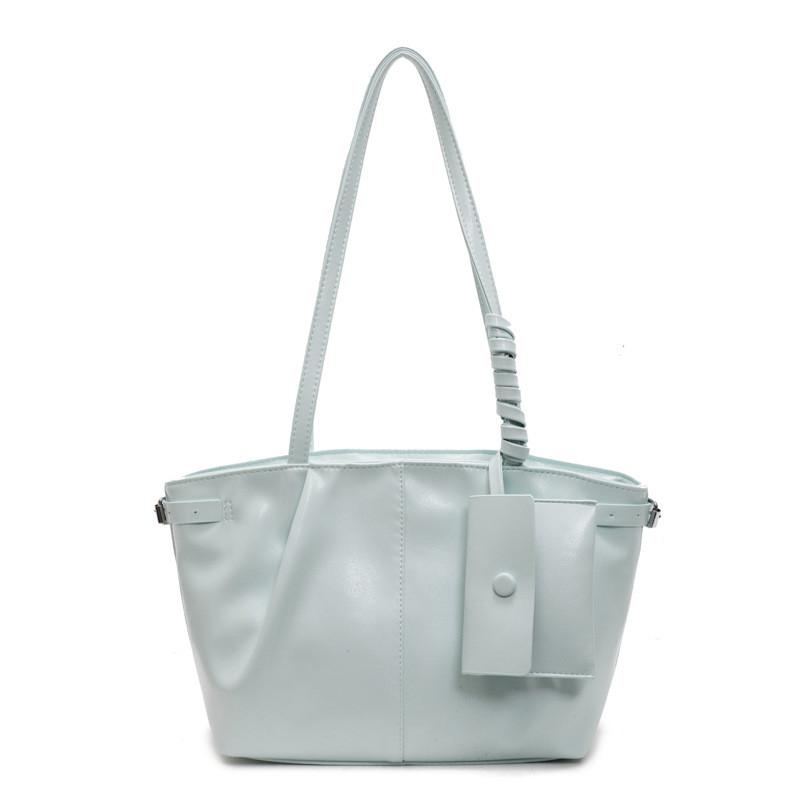 Minimalist Pu Bag For Women With Zipper Closure And Inner Pouch For Daily
