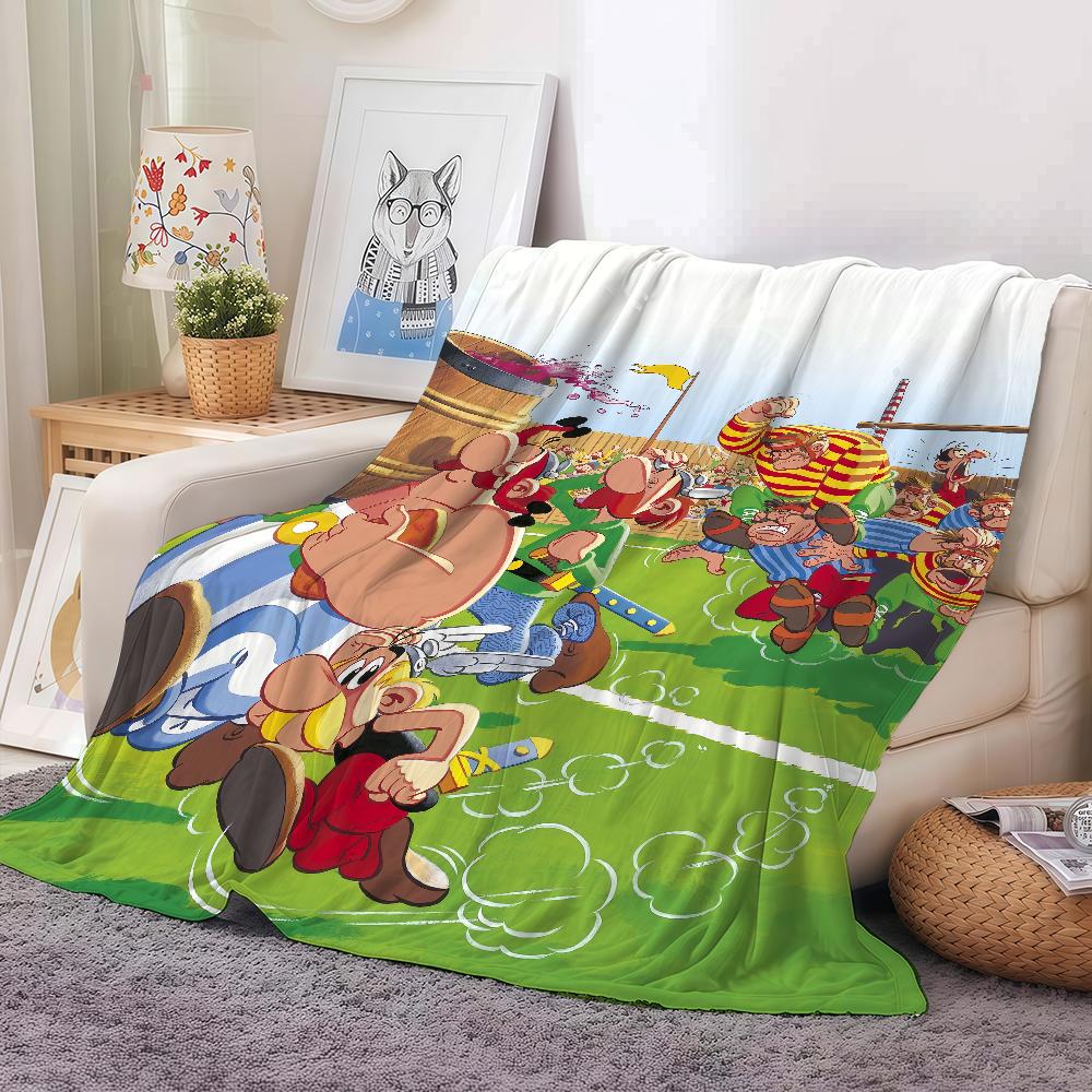 

Movie Classics A-Asterix And O-Obelix Vs C-Caesar Blanket Warm And Soft Suitable For Bedroom Living Room Sofa Bed Office Travel 30x40in