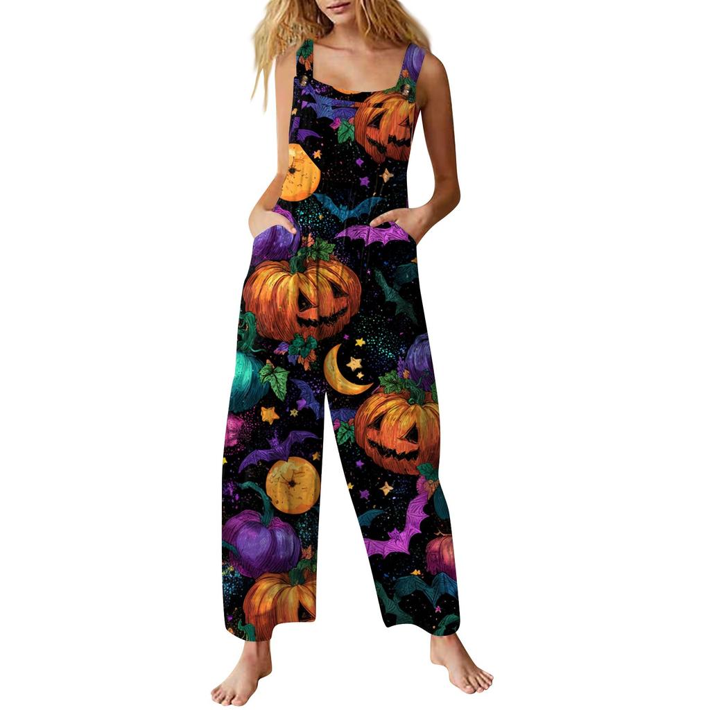 Dámský overal Potištěný Ležérní Volný Overal