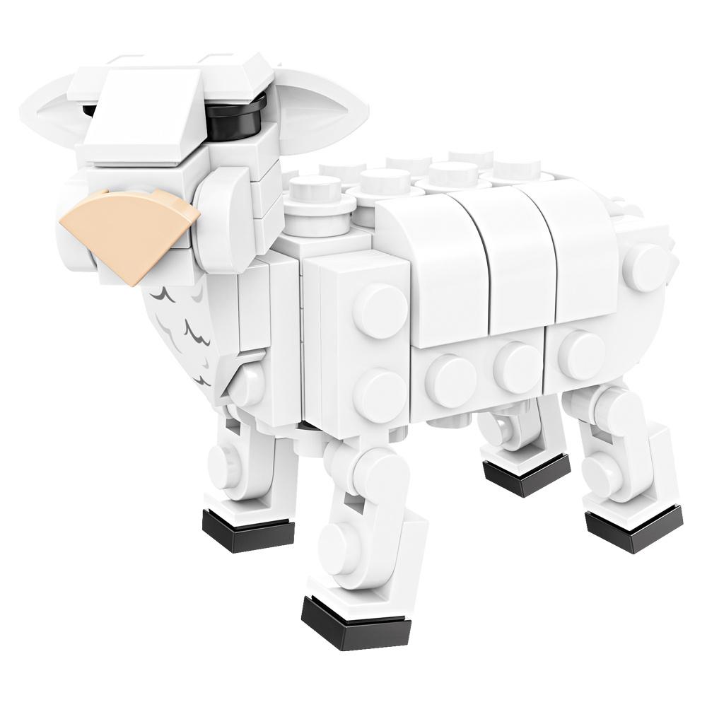 

Фигурки Животных Мира Животное Слон Крокодил Лиса Белка Кролик Наборы Строительных Блоков Игрушки Для Детей Дикое Животное Детский Подарок