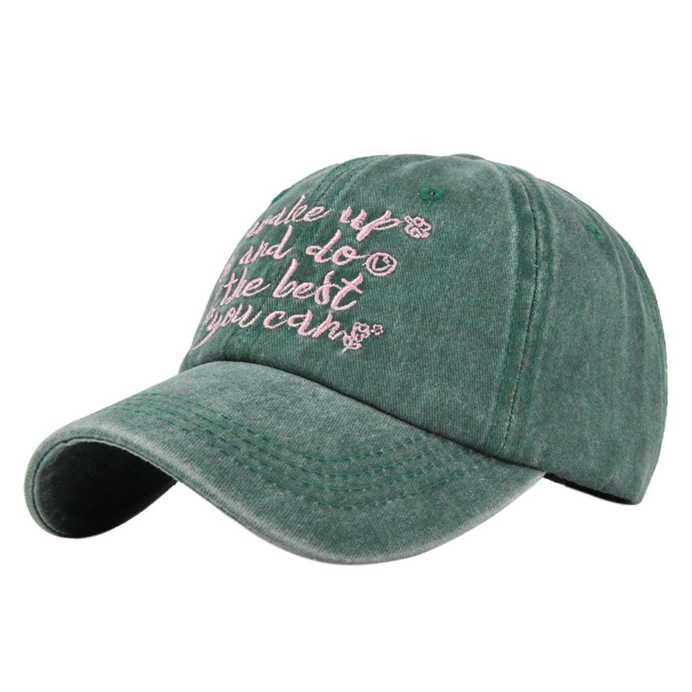 Embroidered Letters Casual Hat Sun Protection Hip Hop Bonnet Sports Sun Hat for Women Men