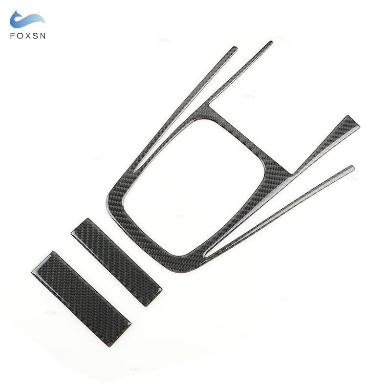 Für VW Golf 4 Jetta Bora MK4 R32 GTI 1999-2004 Auto Carbon Fiber Innen Getriebe Shift Panel Rahmen Hinten wasser Tasse Abdeckung Trim