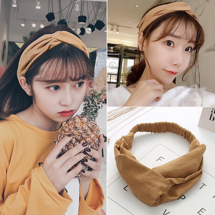 Korean Spring-Summer Elastic Chiffon Silk Headband for Women – Hair Accessories, Sports & Face Washing