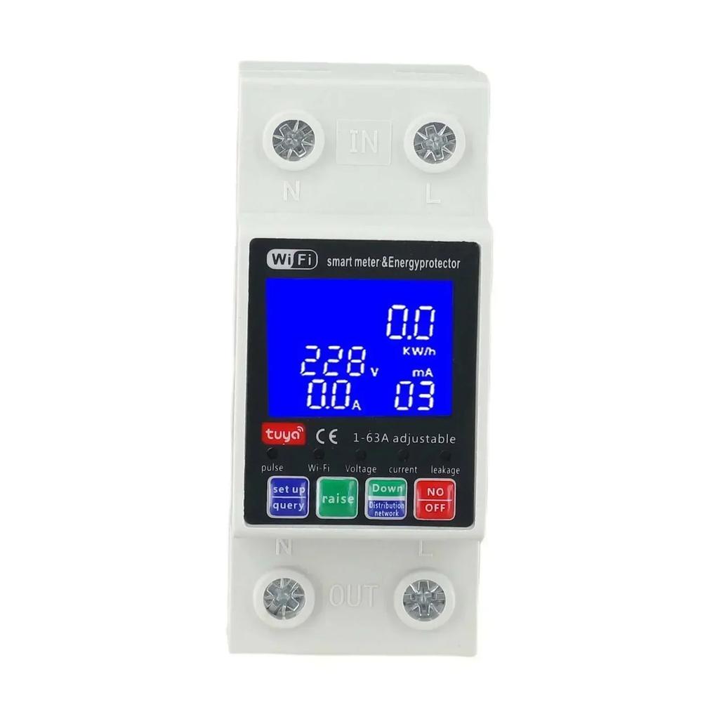 1PC WIFI Metering Intelligent Circuit Breaker Remote Control Switch Wireless Photovoltaic Bidirectional Smart Remote Control