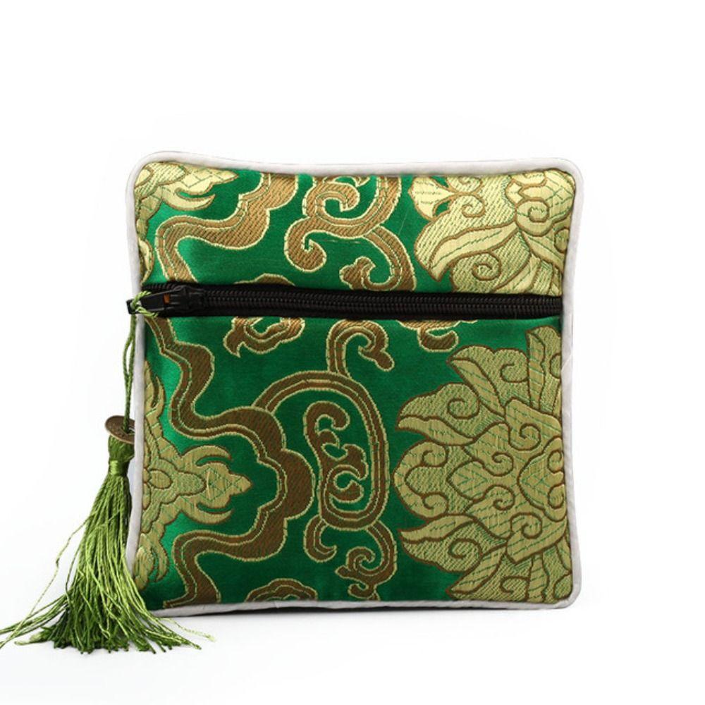 Jewelry Packaging Chinese Style Coin Purse Silk Jewelry Organizer Brocade Pouch Jewelry Storage Bag