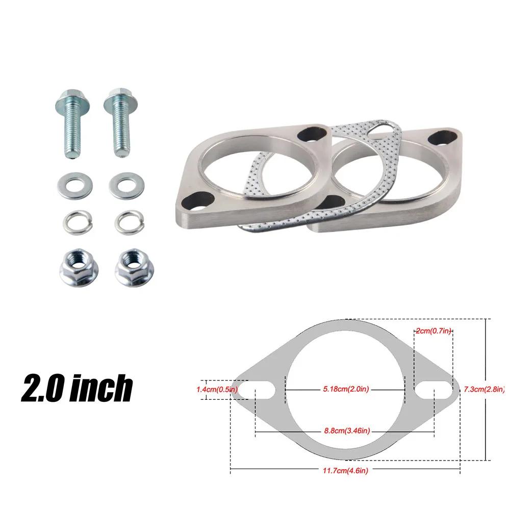 

2.0/2.5 /3.0 Inch Stainless Steel Exhaust Muffler Weld Flange Connection Joint With Gasket 2 inch