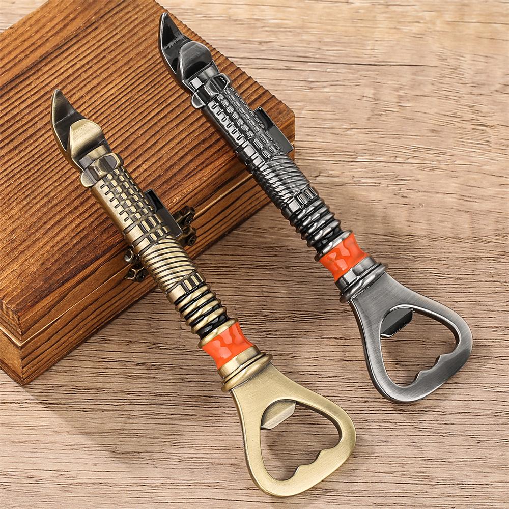 2-in-1 Can Opener Manual Creative Shaped Can Punch Bottle Openers Multifunctional Can and Beer Opener Kitchen Bar Tool