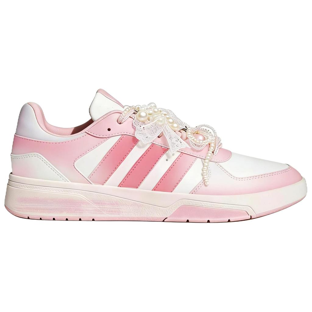 adidas COURTBEAT Rosa Kitten Wander Rutschfest Höhe Erhöhend Niedrig geschnitten Skateboard Schuhe Herren Rosa KI6785(Team16-LD)