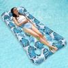 New Inflatable Leaf Pillow Floating Bed Adult Water Printed Lounge Chair Floating Bed Single Inflatable Floating Bed