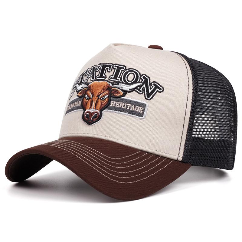 New Station Men'S Trendy Truck Hat Street Skateboarding Hat Hip Hop Hat Women'S Sunshade Baseball Hat Mesh Hat