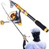 Spinning Fishing Rod and Reel Combos 1.8m/2.1m Carbon Fiber with Fishing Reel for Sea Saltwater