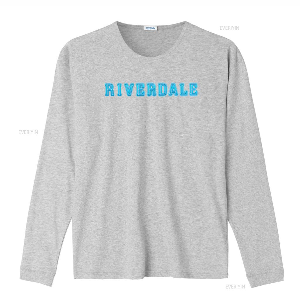 Riverdale Logo Neon Blue Print Adult T Shirt Trendy Fashion for Fans vintage Washed graphic Unisex Stylish Casual