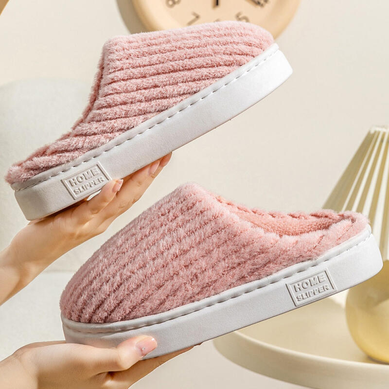 Mubble Pastell Mysiga Mikrofiber Vinterpäls Tofflor