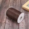 160m Wax Line   Environmentally Friendly Hand Woven Rope Necklace Cotton Thrd 1mm(Black )