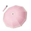 Large umbrella Vinyl sunscreen UV protection Sun umbrella Sunshade Light and small Portable folding umbrella Women's dual-purpose male